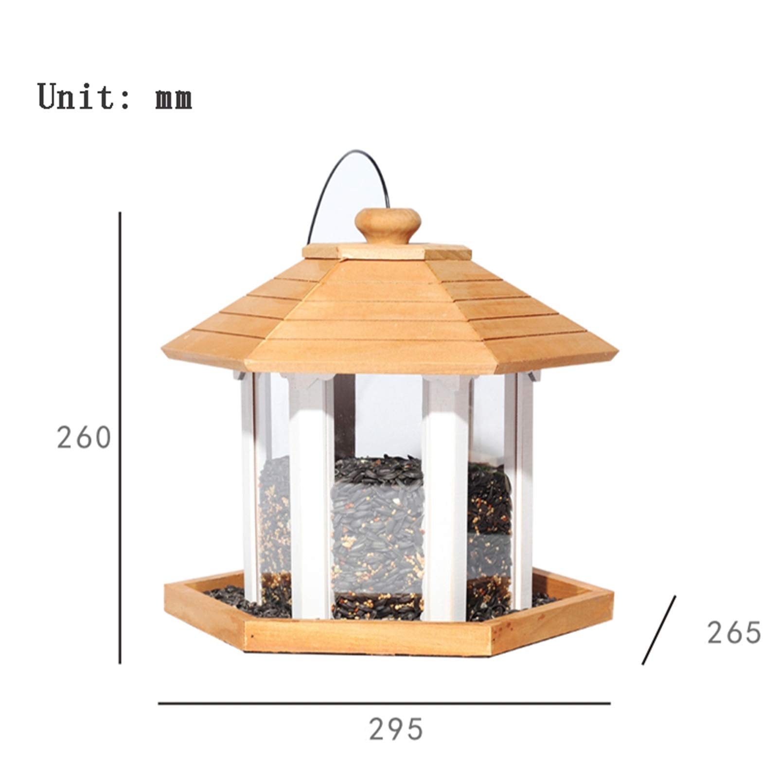 DanDiBo Casetta Per Uccelli Da Appendere In Acciaio Inox Decorativa Ruggine Abbeveratoio - Foto 10