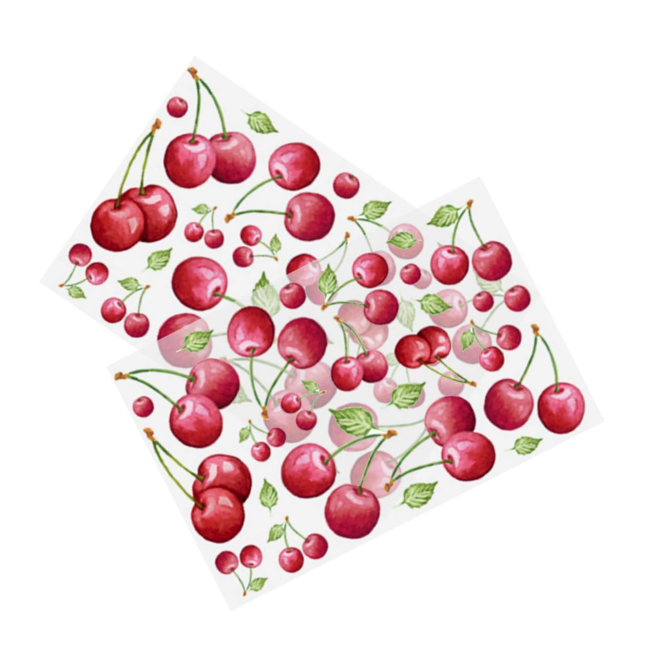 Stickers muraux cerises décoration murale élégante et colorée
