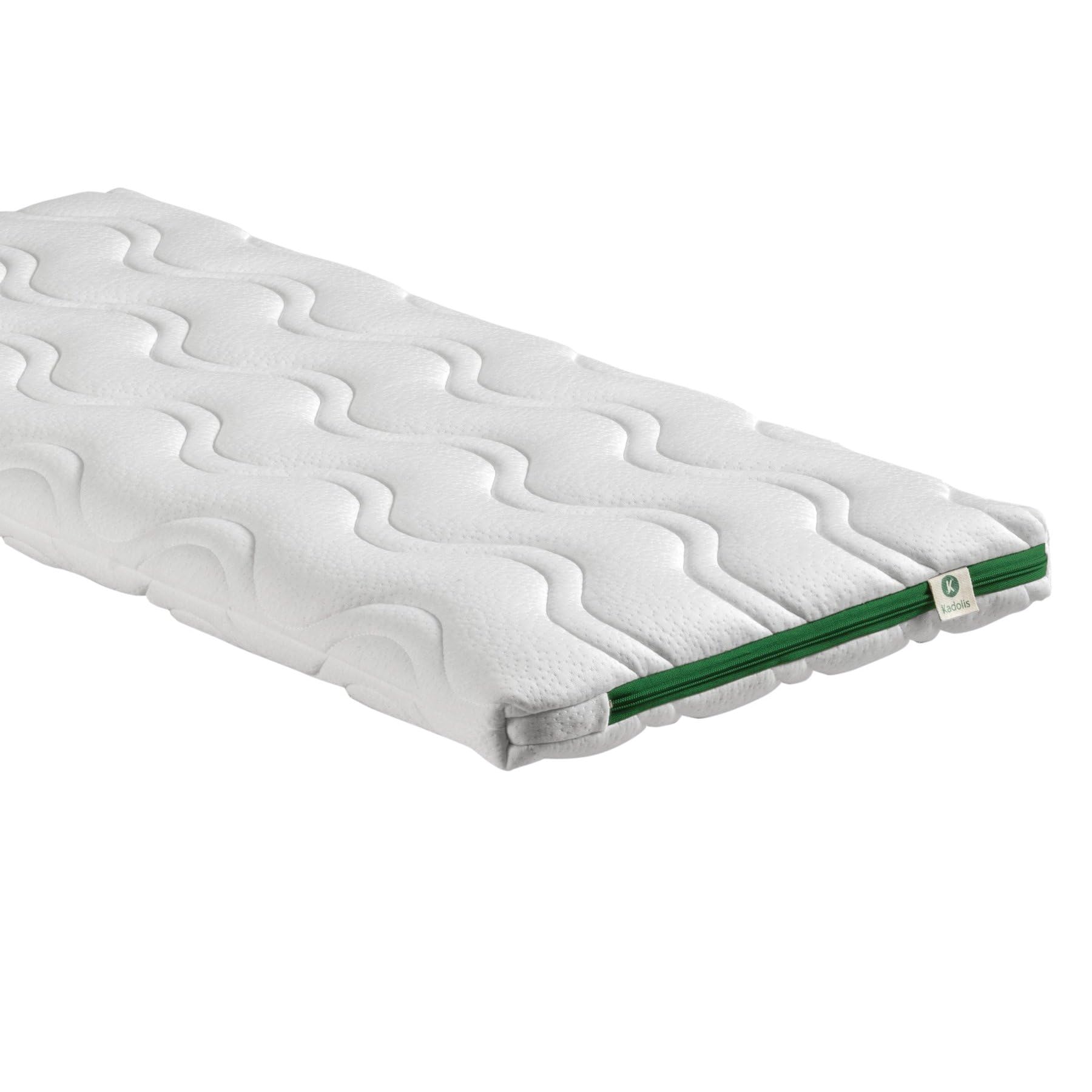 Kadolis - Matratze Wiege 40x80x5 cm Aloe R - Geeignet für Wiegen und Cododos - Schaumstoffmatratze mit abnehmbarem und waschbarem Bezug - ÖkoTex Zertifiziert