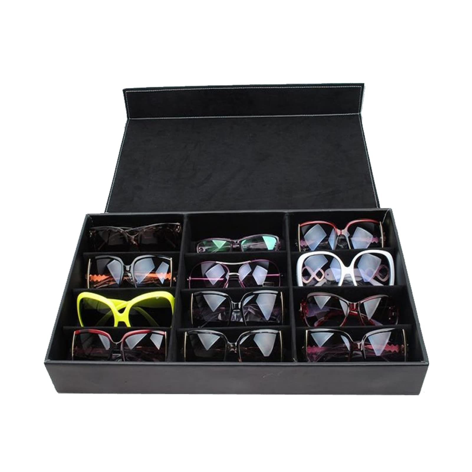 Brillen-displaybox, brillenorganizer, sorteerdoos, zonnebril-opbergdoos, brillenopslag, container, sieraden, horloges, showdoos