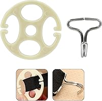 Vista 5 de 48 Piezas Fundas para Asientos de Automóvil Ganchos de Metal de Placa de Ciruela, 24 Piezas de Clips de Plástico para Fundas de Asientos