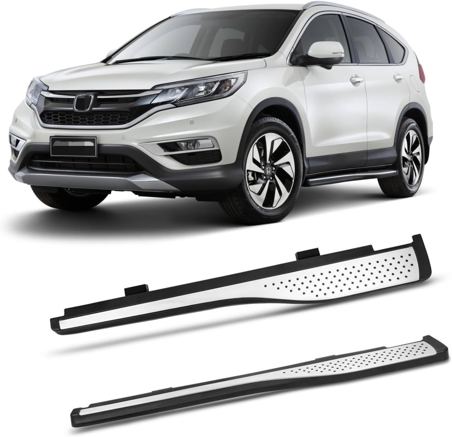 Side Step Running Board Nerf Bar Fit for 2012 2013 2014 2015 2016 Honda CRV CR-V,Black&Silver