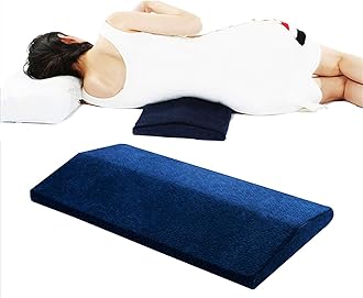 2”(H) Medium Firm Support Foam Lumbar Pillow for Lower Spine & Back Support for Sleeping Helps Pre & Post Surgery