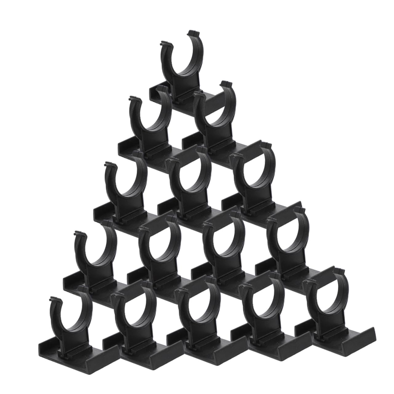 IWOWHERO 20pcs Adjustable Cabinet Foot Clips Black Pp Toe Kick Clips for Secure Cabinet Leveling and Floor Easy Installation Buckle for Kitchen