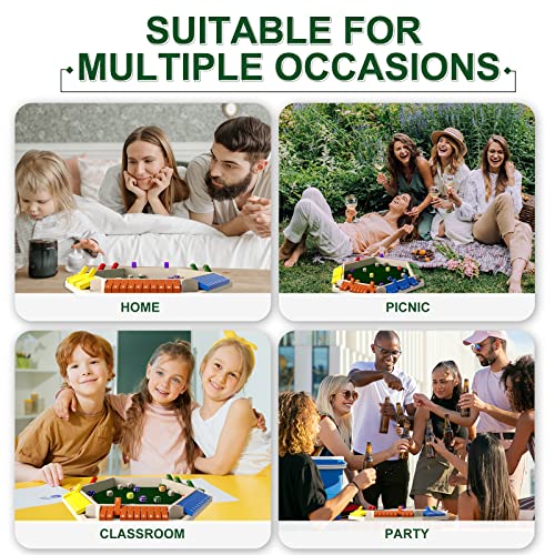 1-6 Players Shut The Box Dice Game, Wooden Board Table Math Game With 16 Dice, Classics Tabletop Version Games For Kids Adults, Family,Classroom,Home,Party Or Pub #TOP4