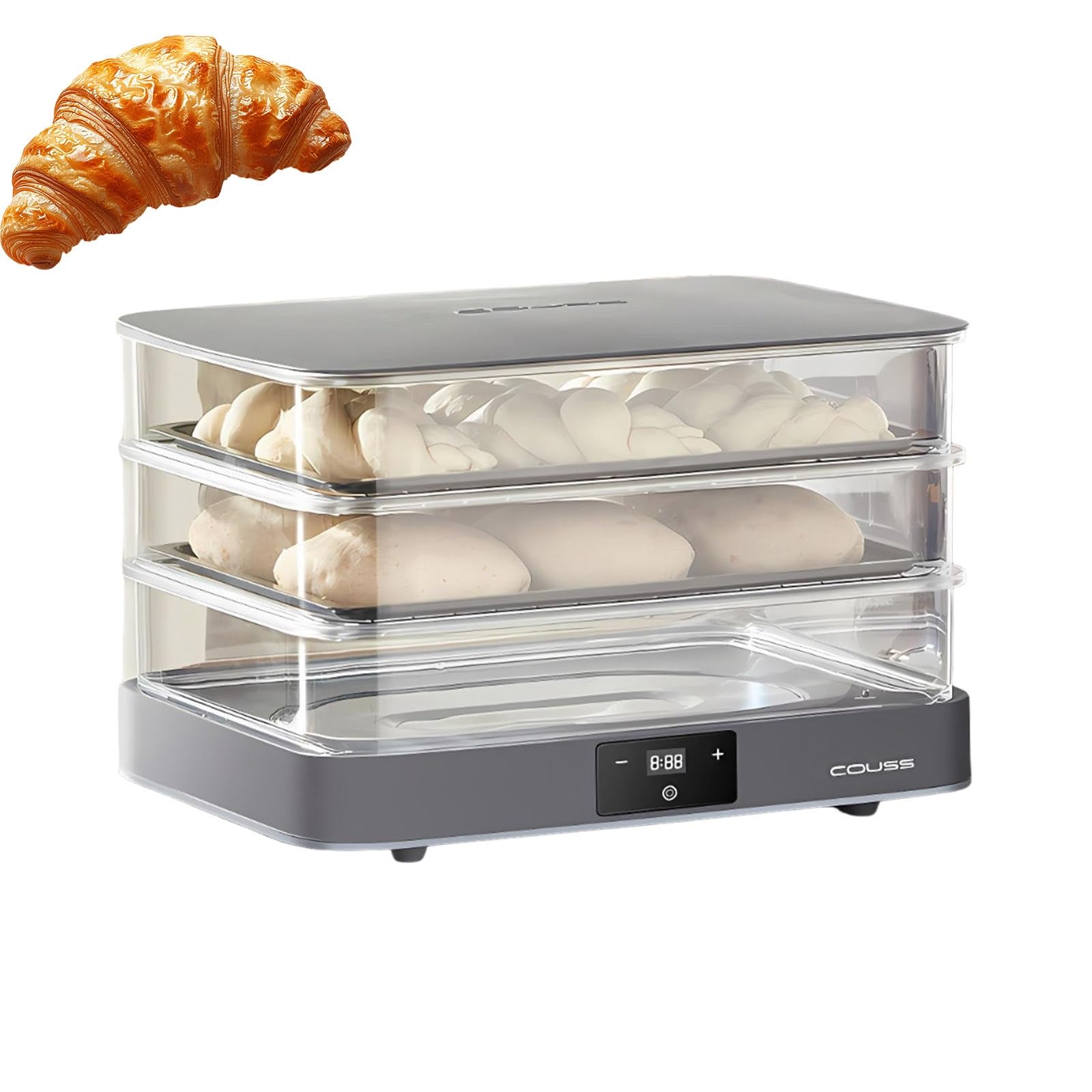 Lievitatore per Pane Box Lievitazione Impasto 40l Camera di Lievitazione Professionale, Macchina Fermentazione Alimentare per Pizza, Yogurt, Natto E Impasti Artigianali