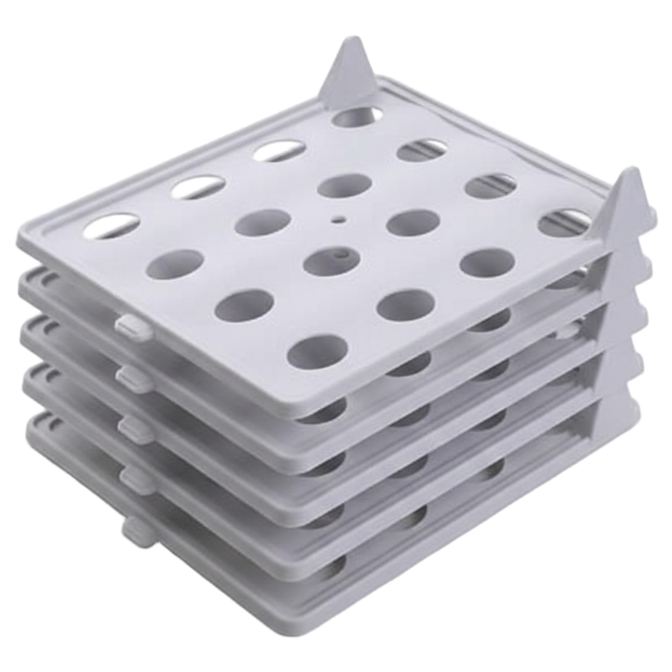 Nukinp 5pcs Shirt Folder, Stackable Shirt Organizer, Folder – Gray Plastic Clothing Folding Board For T-shirts, Shirts, Pants And Sweaters &1
