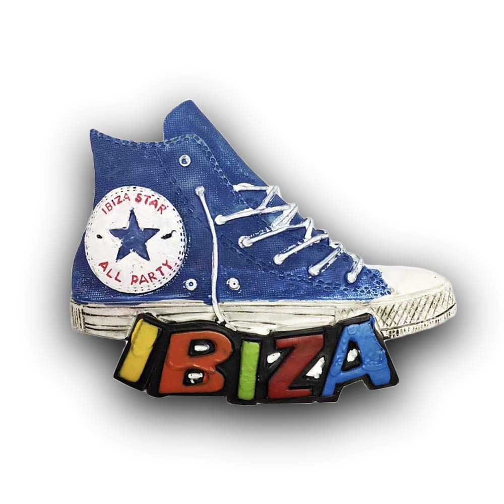 Wedarego Ibiza2 3D Shoe Ibiza Spain Refrigerator Fridge Magnet Tourist Souvenirs Handmade Resin Craft Magnetic Stickers Home Kitchen Decoration Travel Gift