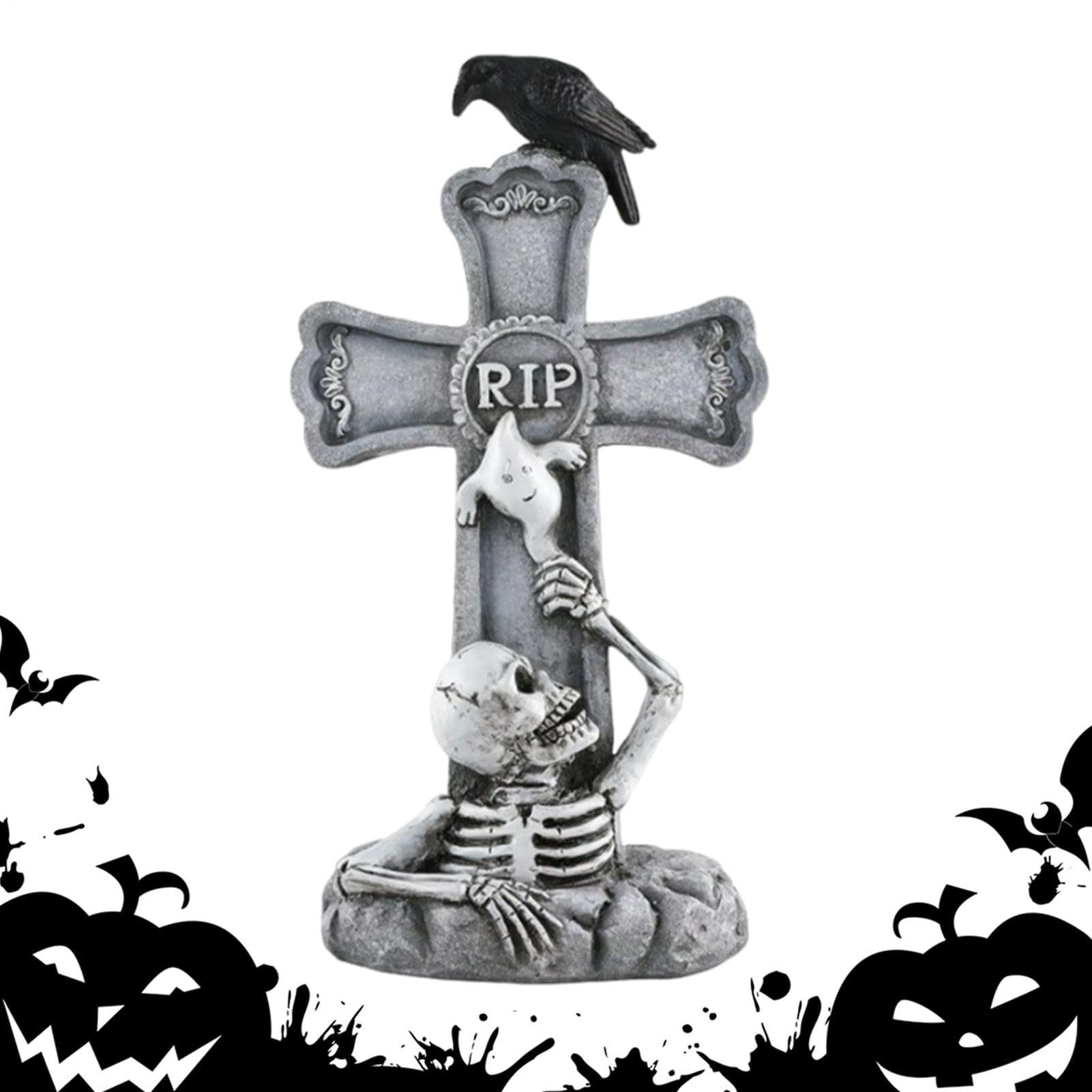 Zewnętrzne nagrobki Halloween Nagrobki Projekt czaszki i tablice