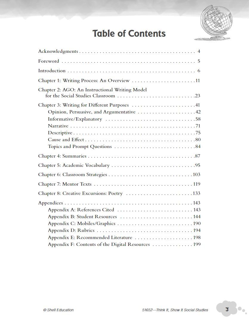 Think It, Show It Social Studies: Strategies for Communicating Understanding – Teacher Resource Provides Strategies to Develop Clear and Concise Writing Skills (Professional Classroom Resource)