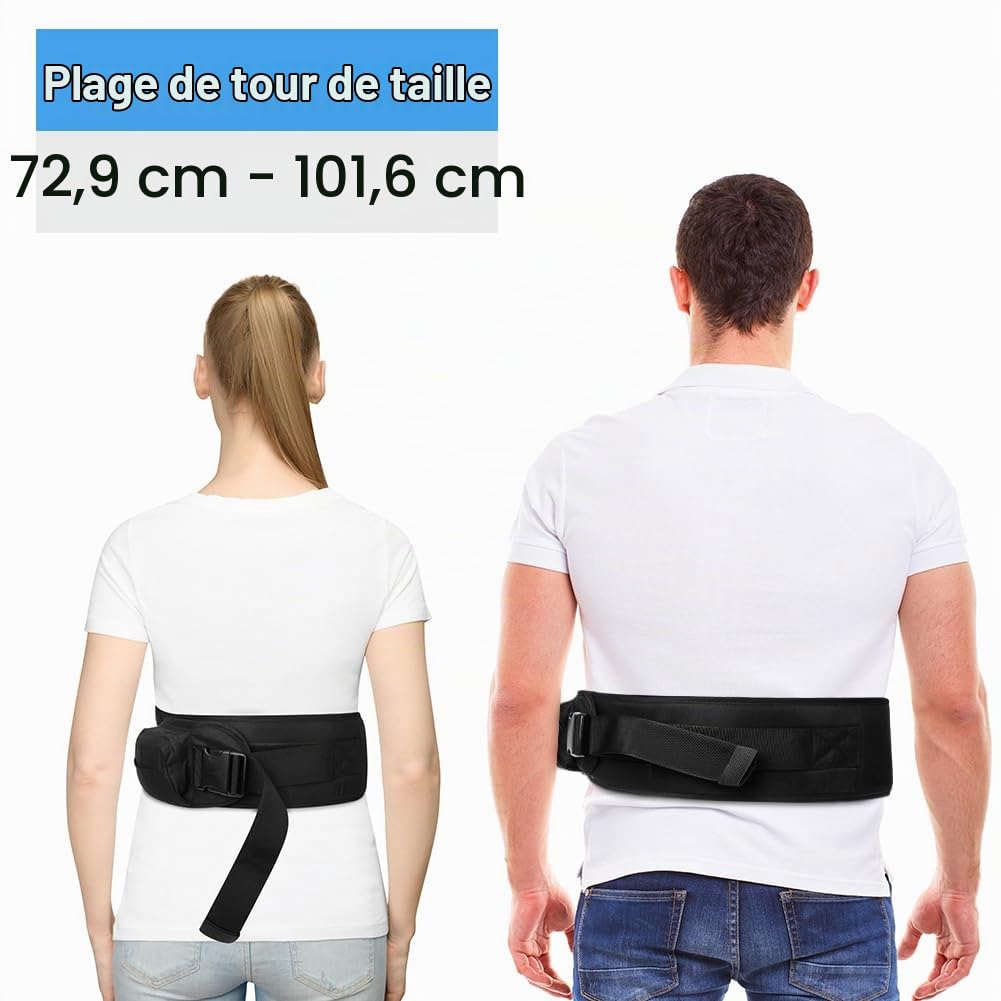 HOTUT Porte Bébé Ventral, Porte-bébé Siège, Ergonomique Tabouret Siège de Hanche, Siège de Hanche Multifonction pour Bébé de 3 à 36 Mois, Taille Réglable, Toutes Saisons-Noir