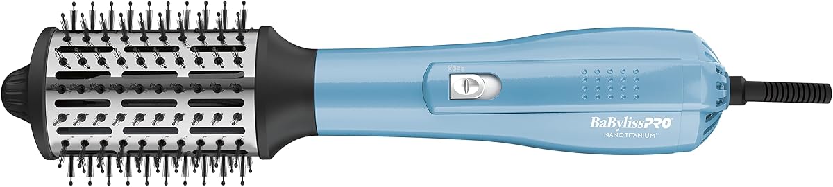 Nano Titanium Professional 2.5" Hot Air Dryer Brush For Styling And Drying