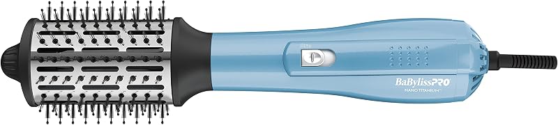 Nano Titanium Professional 2.5" Hot Air Dryer Brush For Styling And Drying
