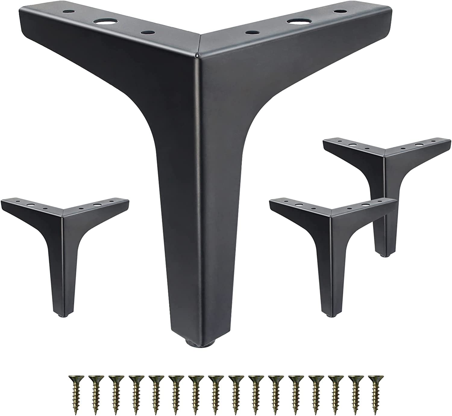 Furnish Hardware Sofa Leg 4 / 5 Inches Matt Black Finish T Shape Set of 4 (4 inches) (B0BSTXXMY5) Amazon Price History, Amazon Price Tracker