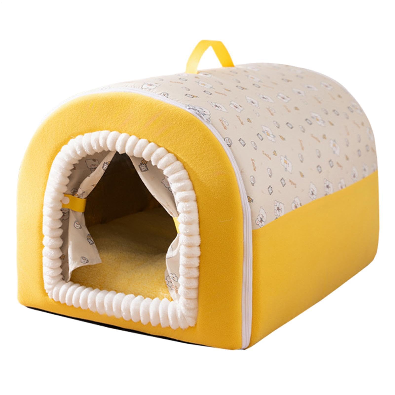 Cama con forma de cúpula suave para gatos ideal para el hogar en invierno