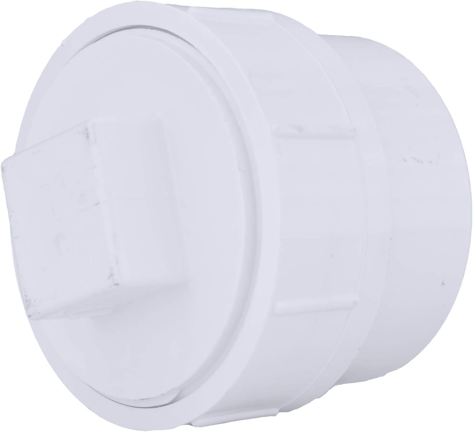 4" Cleanout Plug Adapter Pipe Fitting - Schedule 40 PVC DWV (Drain, Waste and Vent) Durable, Easy to Install, High Tensile and Sound Deadening for Home or Industrial Use (Single Unit)