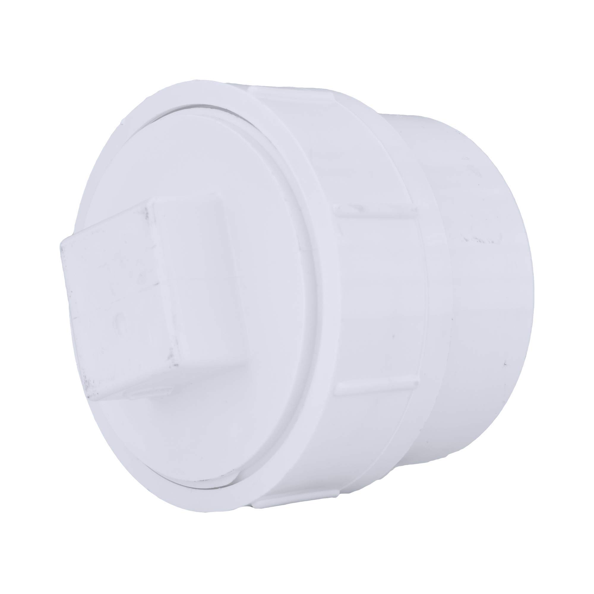 Charlotte Pipe 4" Cleanout Plug Adapter Pipe Fitting - Schedule 40 PVC DWV (Drain, Waste and Vent) Durable, Easy to Install, High Tensile and Sound Deadening for Home or Industrial Use (Single Unit)