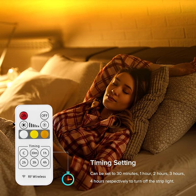 BTF-LIGHTING FCOB COB LED szalag 1m 640LED/m USB 5V RF távirányítóval konyha hálószoba