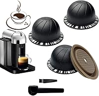 Vista 9 de 5 cápsulas de café reutilizables para Nespresso VertuoLine, cápsulas de café recargables para Vertuo, cápsulas de café de recarga para máquina