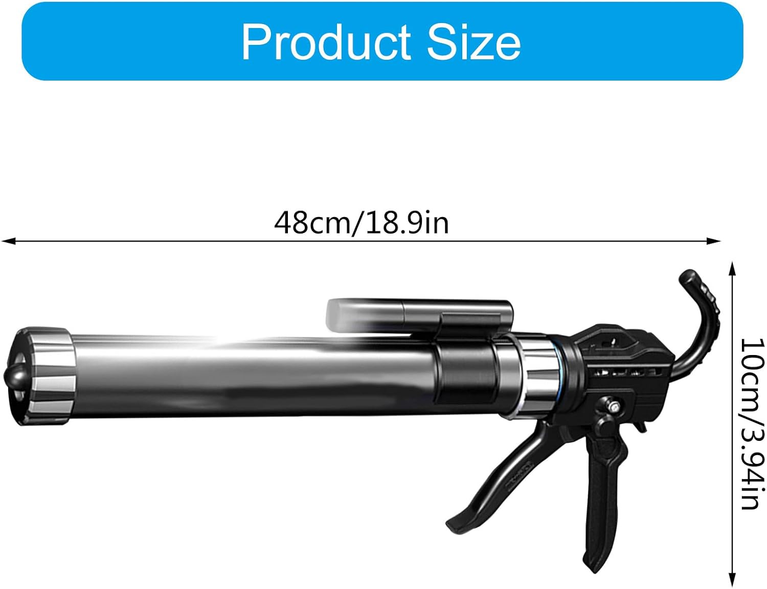 Ergonomic Silicone And Acrylic Applicator With Adjustable Pressure Cartridges For Industrial Projects