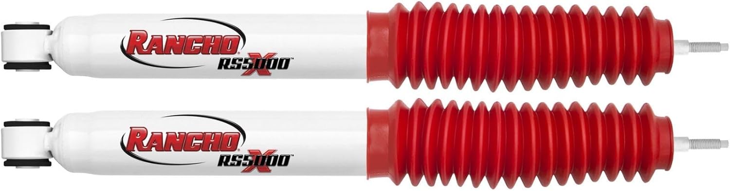 Pair of RS5000X Series Front Shocks fits 2005 2016 F350 Super Duty 4WD with 0” Lift | Improves Handling & Performance | Built to Last | Includes TrendsAuto Decal