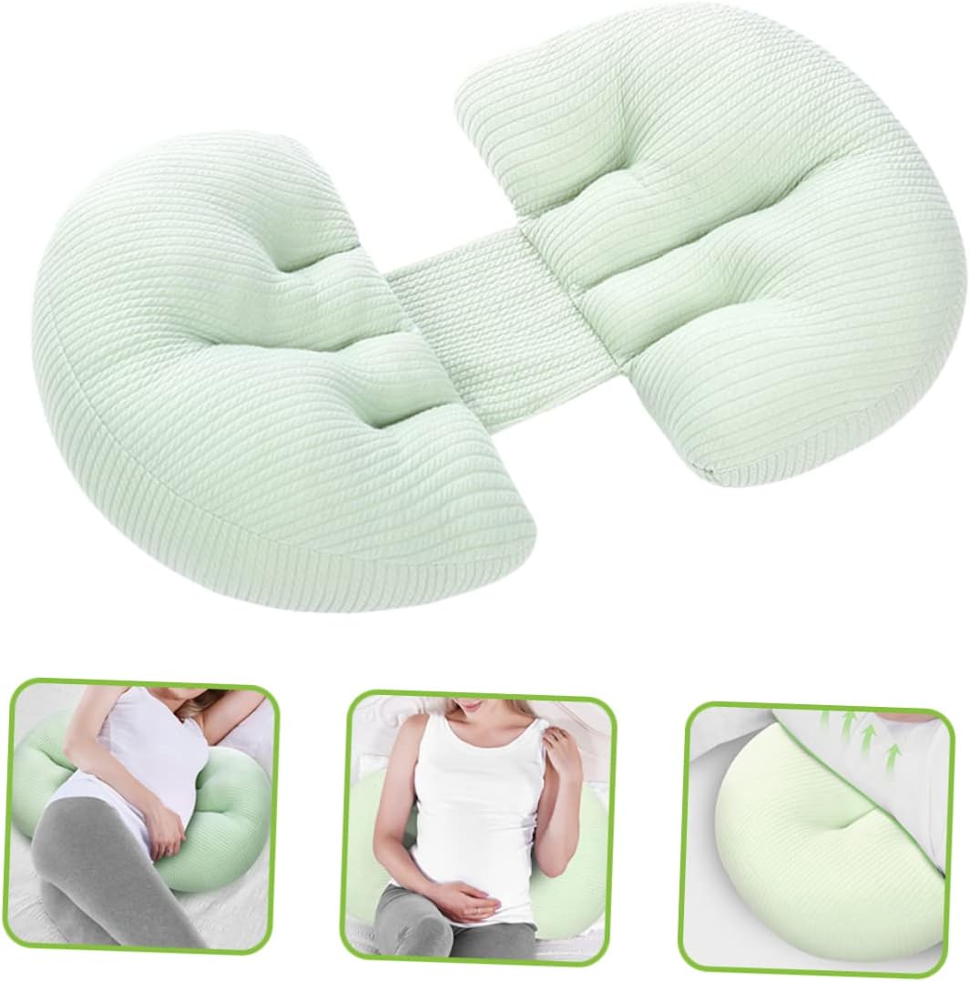 Alipis Ergonomic U-Shaped Pillow for Pregnant Women Maternity Lumbar Support Abdominal Support