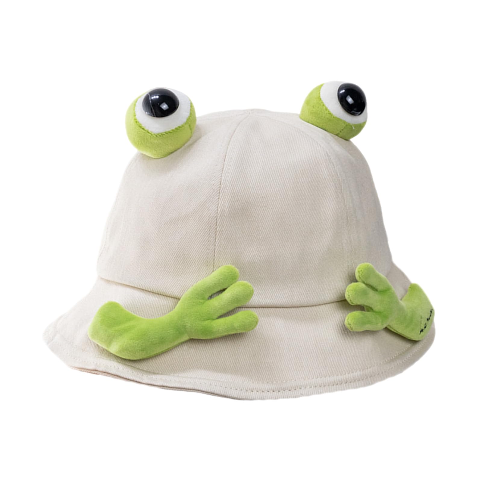 Cartoon Frog Shape Bucket Hat Breathable Multi Color Frog Shape Bucket Hat Adult Spring Fisherman Hat