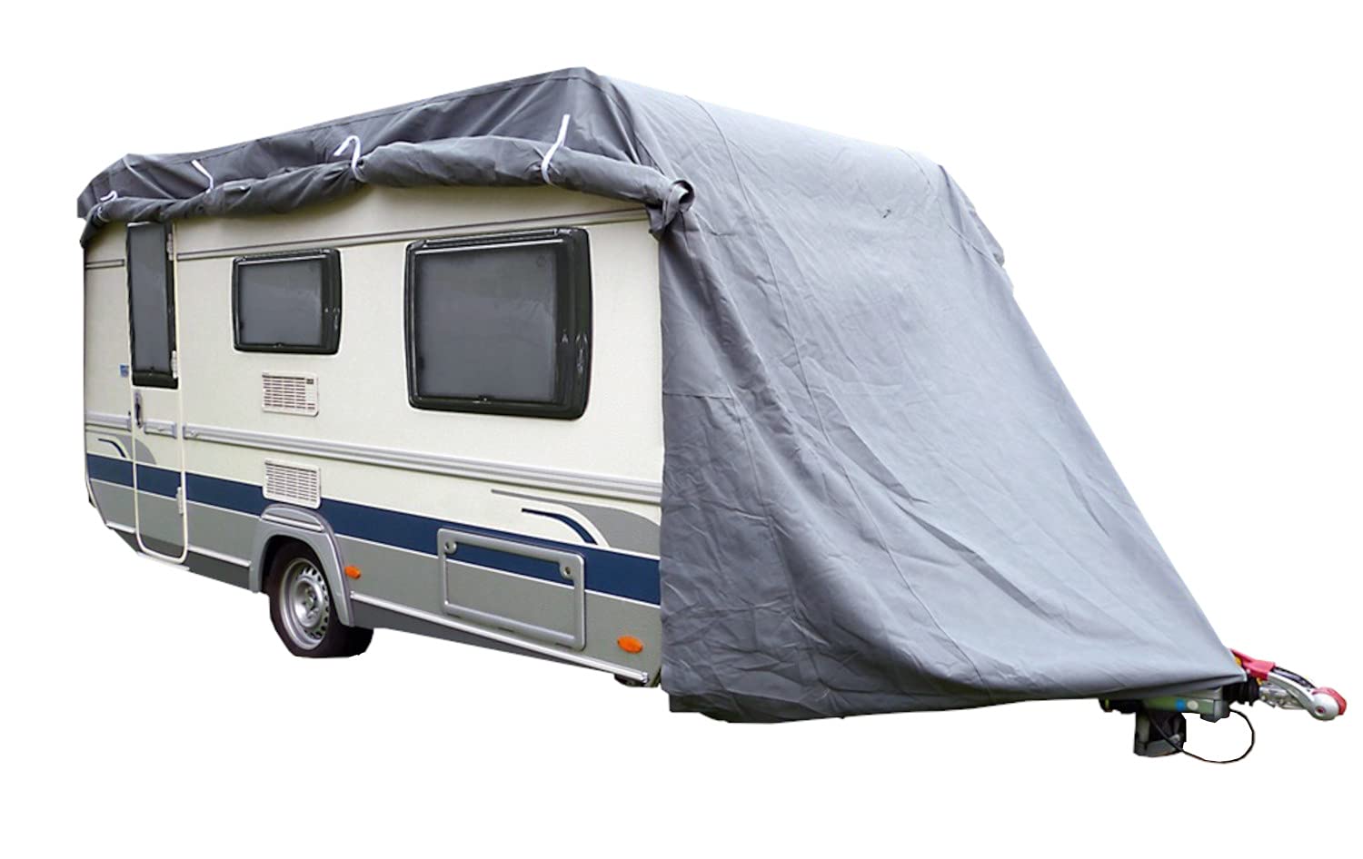 GreenYard® Bâche de Protection pour Caravane ou Camping-Car | Taille L 610 x 250 x 220 cm | Housse de Camping | Protection Contre la poussière et l'humidité | Résistant à l'eau et Respirant | Durable
