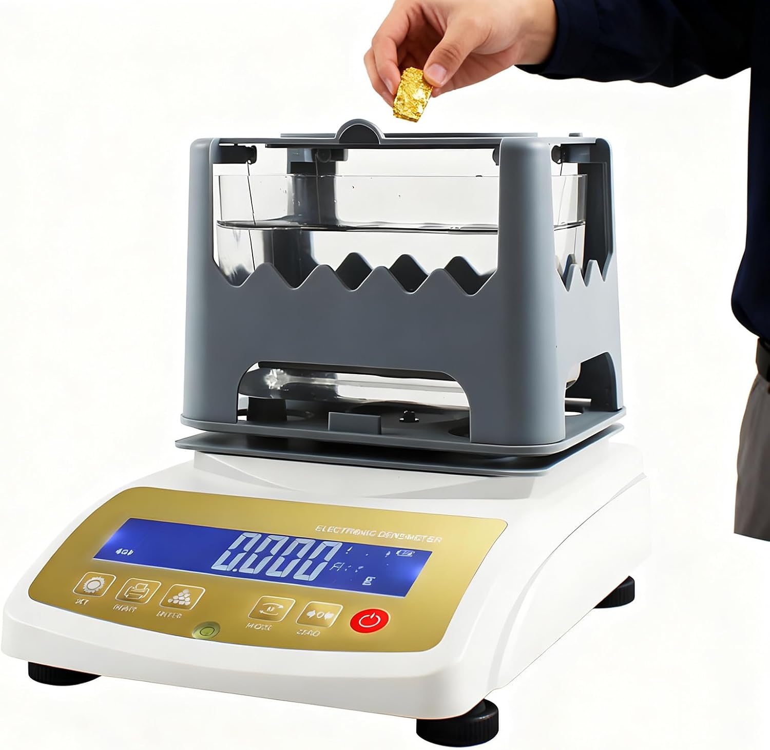 Gold Purity Analyser Meter Digital Electronic Gold Purity Tester Machine, Gold Purity Content Detector, Gold Density Meter, Purity Density Meter, Precious Metal Authenticity Tester 600g