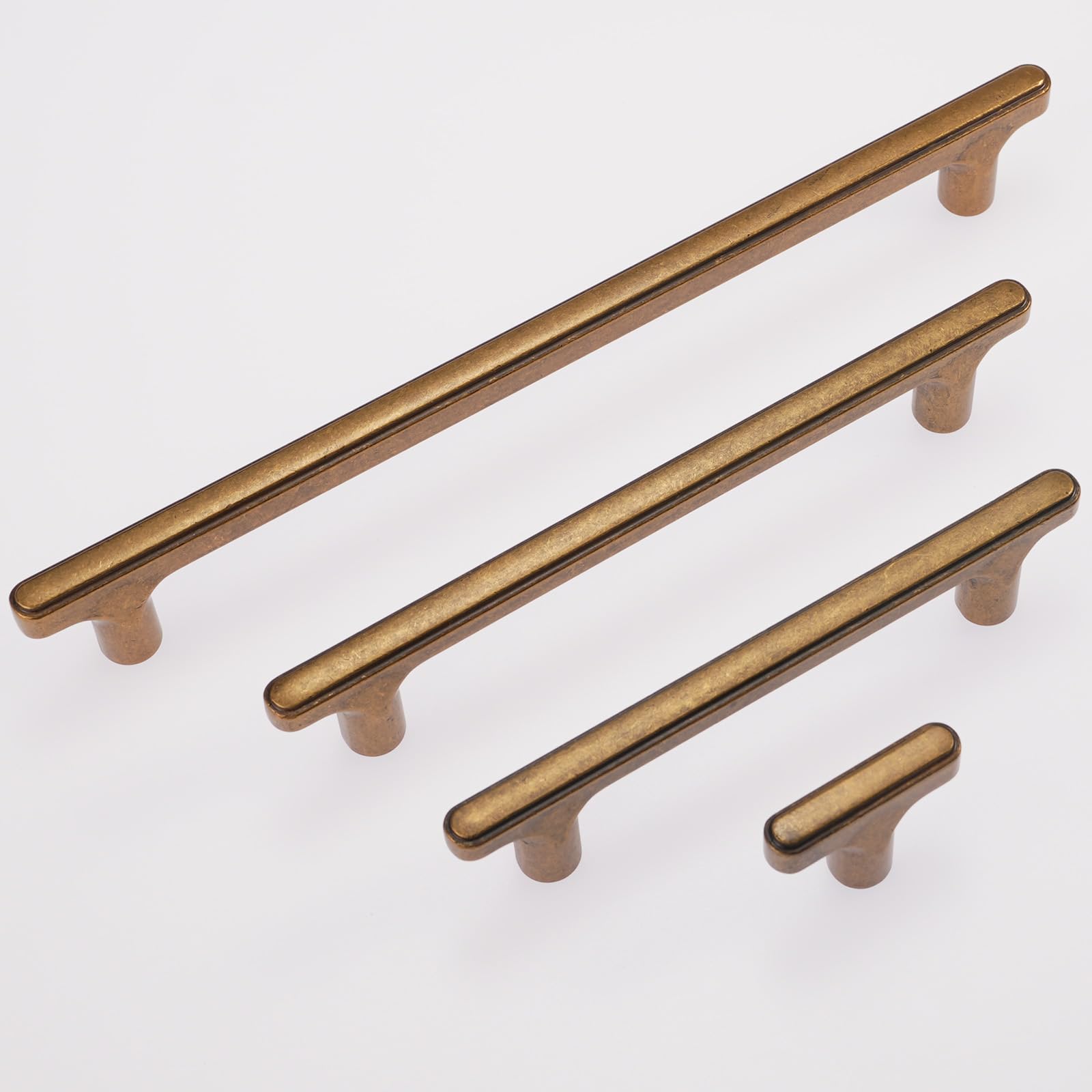 6 Stück 320 mm Antik-Messing Küchenschrankgriffe Schrankgriffe Vintage Schubladengriffe Antik-Gold Bronze Küchenschrank Hardware Küchengriffe
