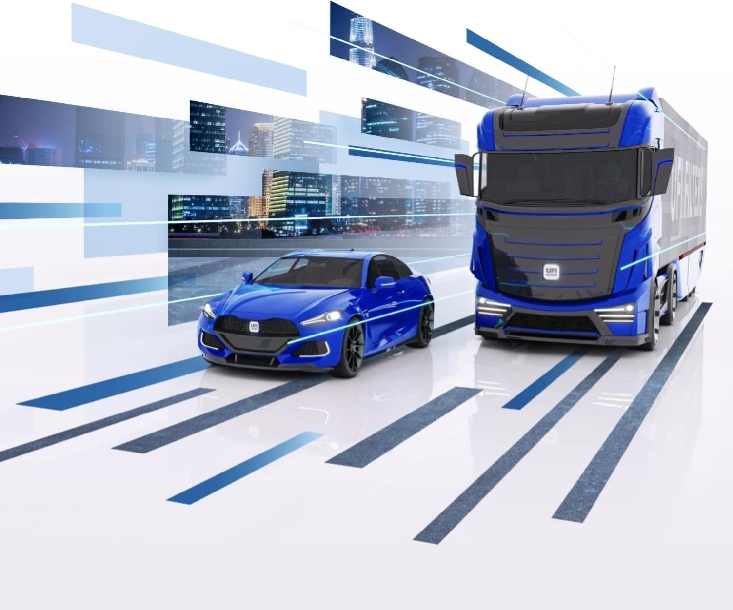UFI Filters, Filtro Aria Multitube 27.TUB.01, Struttura a Doppio Tubo per Maggior Efficienza e Prestazioni, Adatto ad Auto, Applicabile su Modelli come Fiat 500 e Fiat 500C