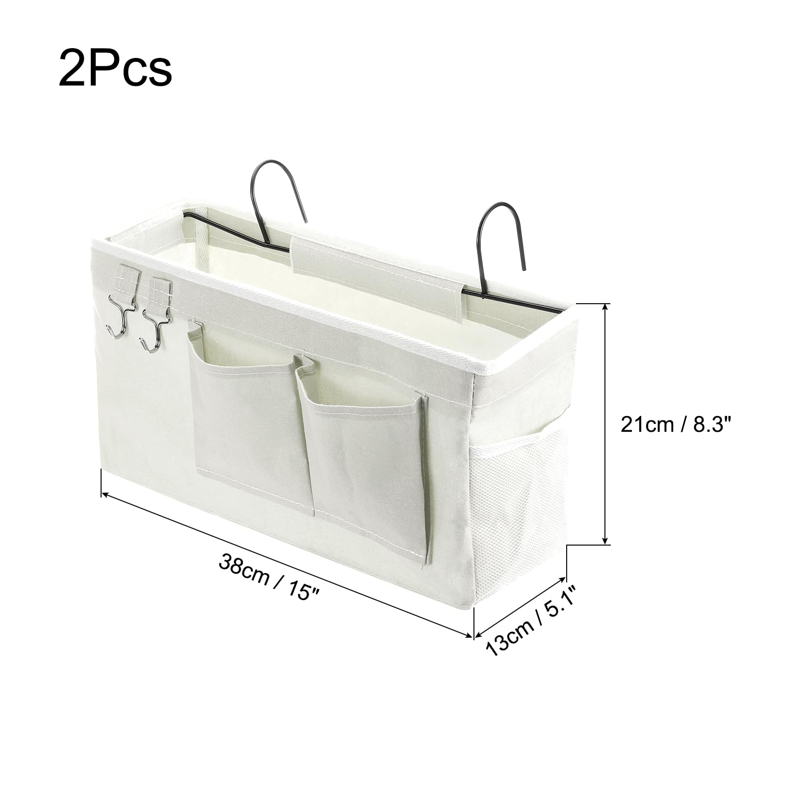 PATIKIL 2pcs Bedside Caddy - Image 2