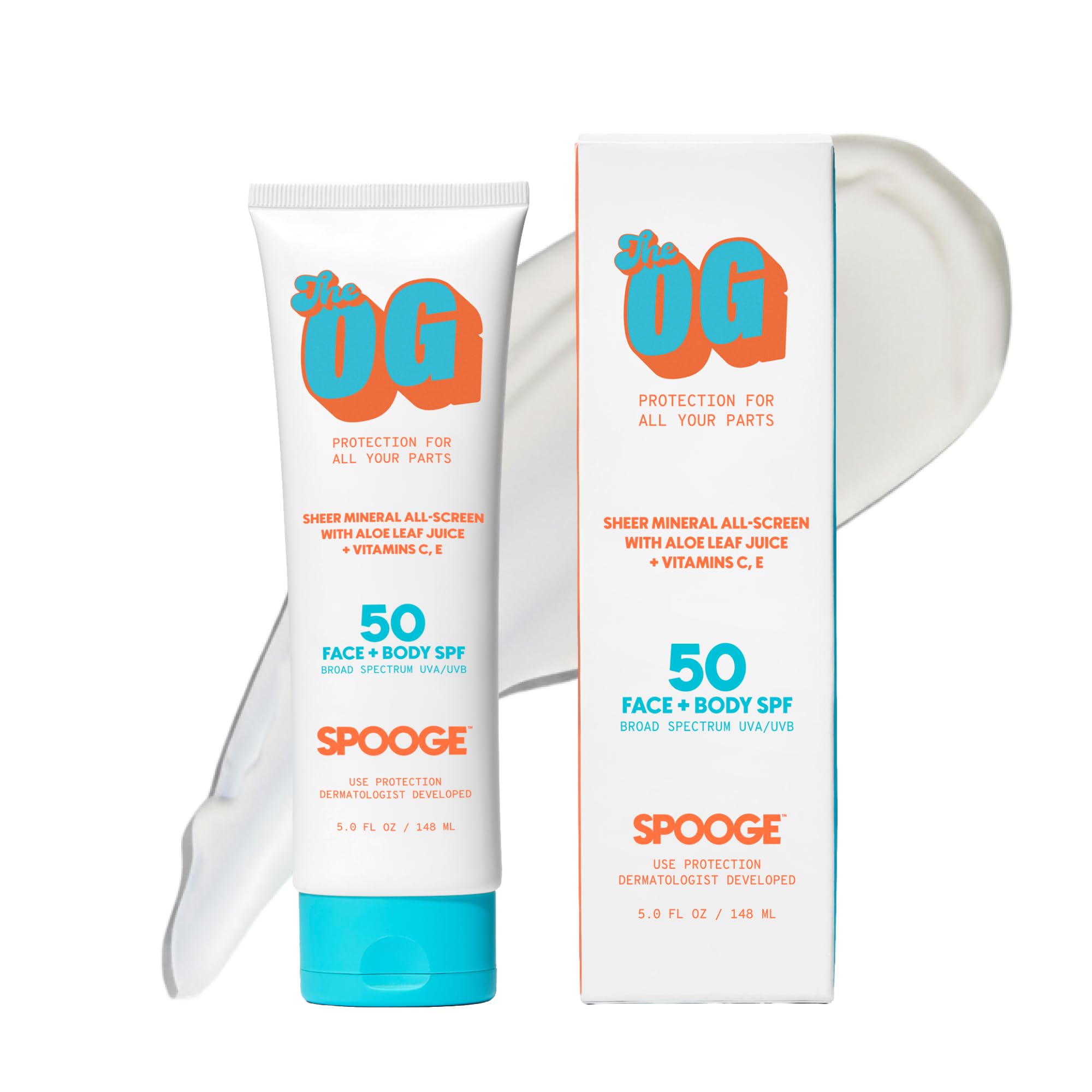 Amazon.com: Spooge The OG | Mineral Sunscreen SPF 50 | Zinc Oxide