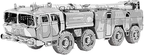 Miniatura 1 de MOUDOAUER 1100 Kits de metal 3D Dongfeng 11 Modelo militar de vehículo de misiles para colección (kit sin ensamblar) Colección de modelos