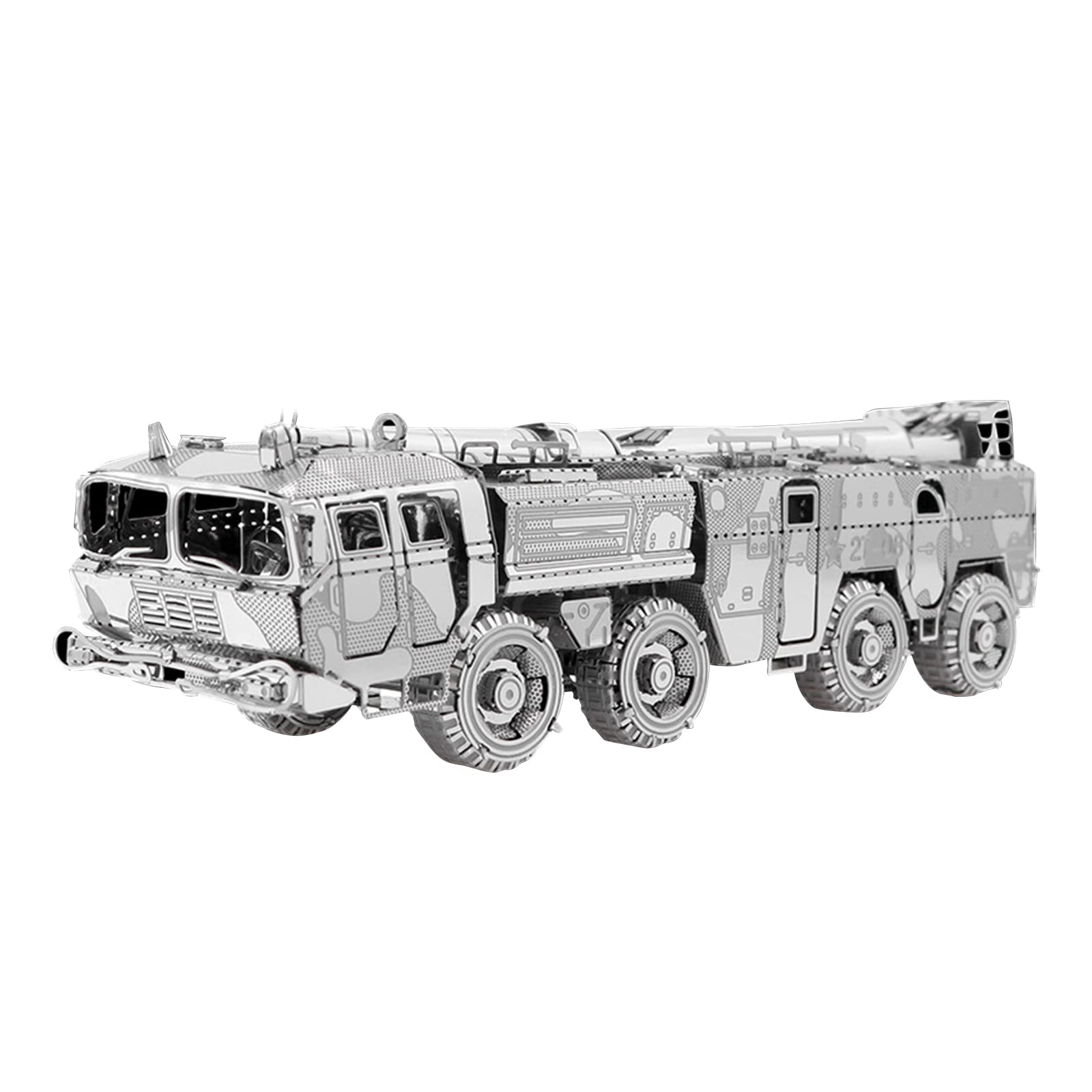 1/100 Scale3D Metal Kits Dongfeng 11 Missile Vehicle Military Model for Collection(Unassembled Kit)