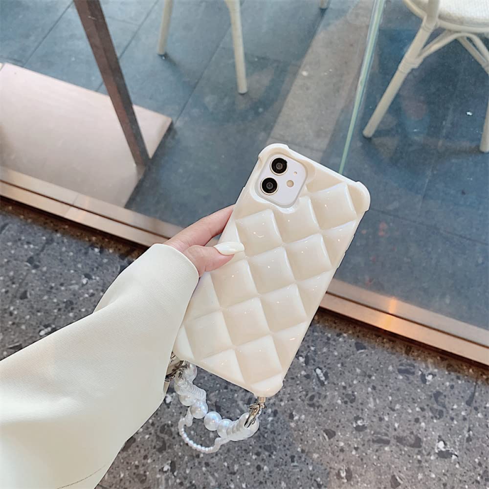 Lanière crossbody téléphone perles et coque diamantée pour iPhone : cadeau idéal - 5