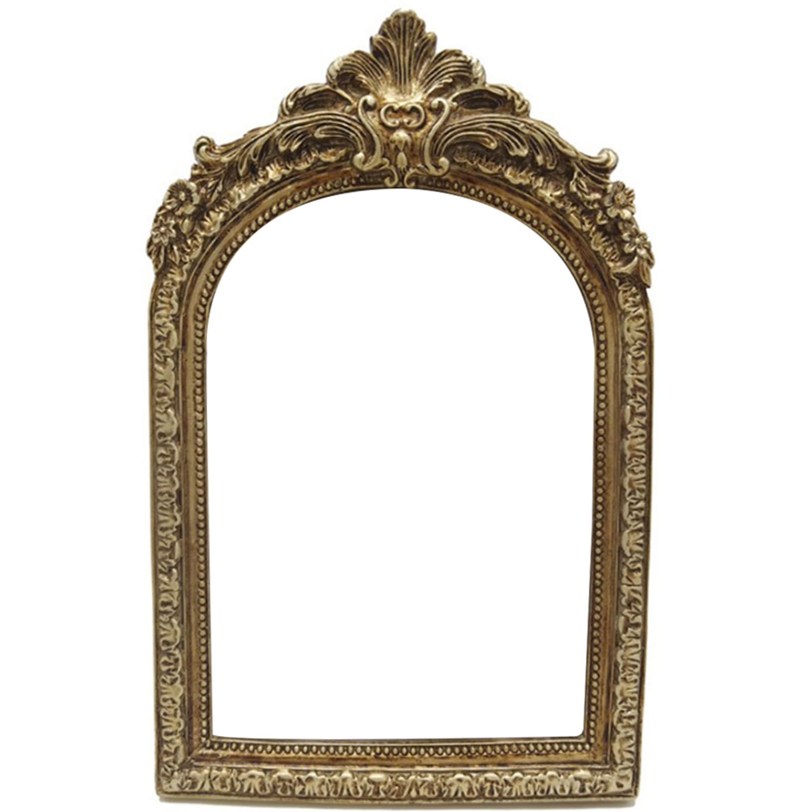 Wedhapy Picture Frames 5x7 Antique Picture Frame, Vintage Arched Frame, Resin Photo Display Stand for Tabletop or Wall, Art Decor 5x7 Antique