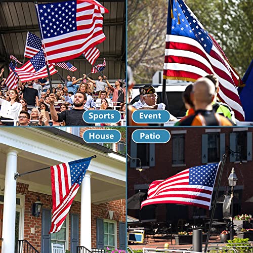 Barcetine American Flag Poles For Outside House - 6Ft Tangle Free Flag Pole For House With Holder Bracket,Residential Flagpole Kit For Outdoor Porch Garage Boat Truck - Black #TOP6