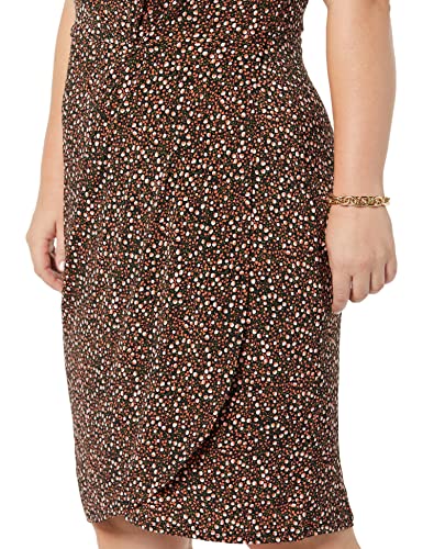 Image of Amazon Essentials Women's Sleeveless Faux Wrap Dress with Crossover Twist Neck