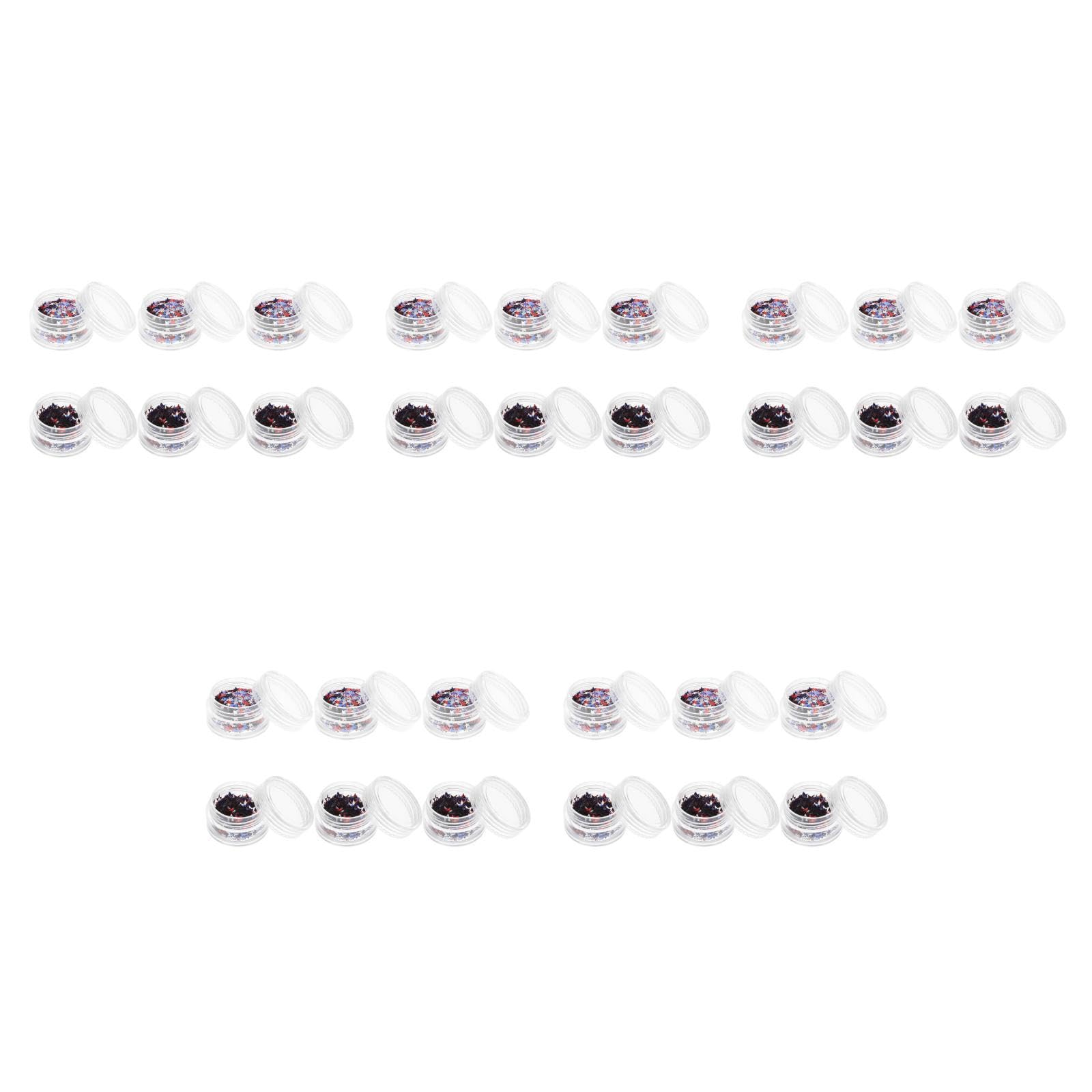 Didiseaon 5 Juegos Lentejuelas Pentagrama Lentejuelas De Maquillaje De Ojos Neón Pulimentos Clavos Gel Uñas Gel De Uñas Accesorios Para Uñas Escamas De Brillo De Uñas El Plastico 6 Cajas * 5