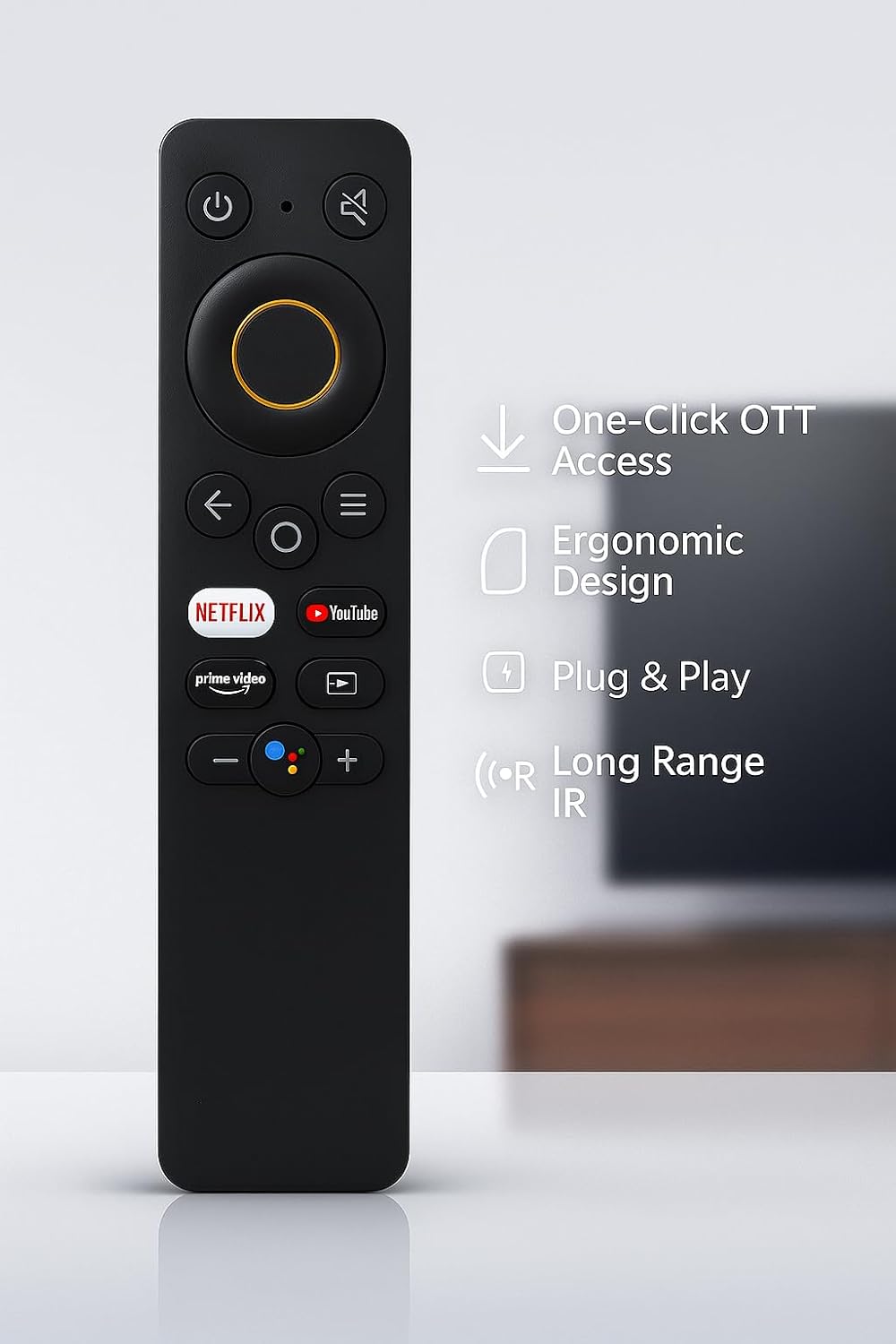 Infrared Non Voice Tv Remote Compatible For Realme Android L...