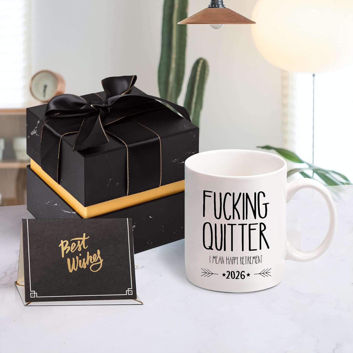 Divertido regalo de jubilación para hombres - Fucking Quitter I Mean Happy Retirement Taza de jubilación para papá, regalo de jubilación para Coworker Cup, taza de café, regalo de jubilación de 11 oz