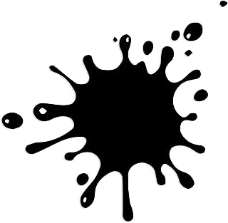 Ink Splash Vinyl Decal Sticker – 5 Inch Black Paint Splat and Drip Art Design for Cars, Laptops, and Windows – Durable, Weatherproof, Easy to Apply