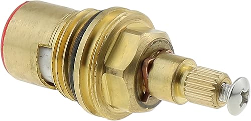 Miniatura 5 de Cartuchos de cerámica para grifos industriales Válvulas de grifo de repuesto para grifos de lavabo, mango de agua caliente, solo rojo