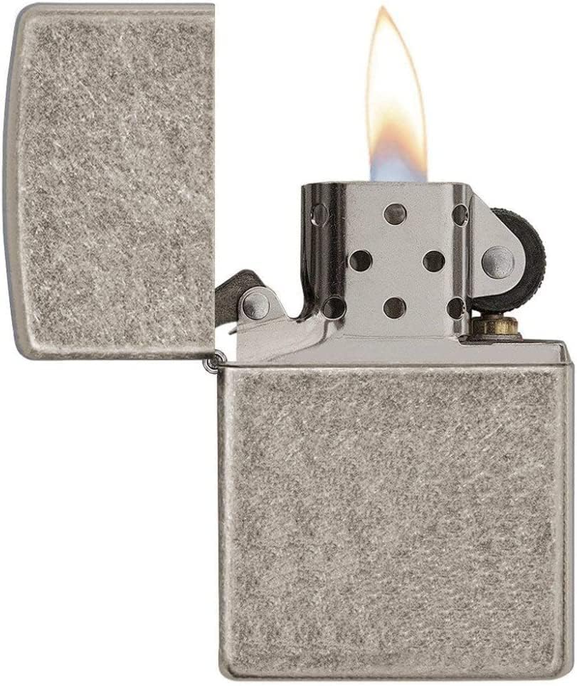 Encendedor Zippo Classic Plate Plateado Antiguo miniatura 2
