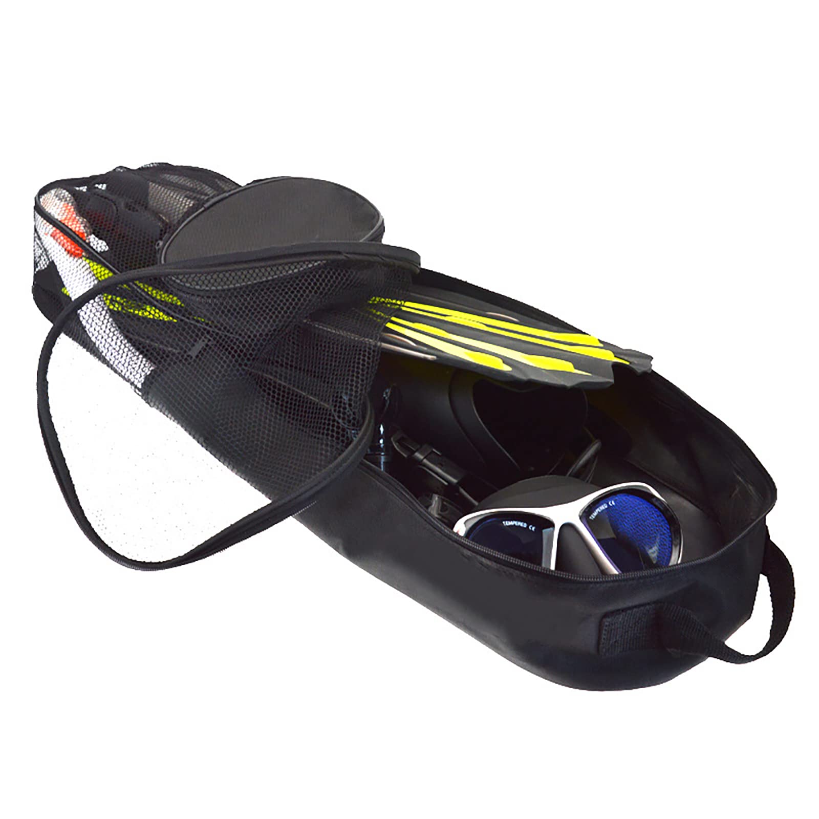 Nicoone Mesh Dive Bag, PVC Diving Snorkel Gear Bag with Shoulder Strap, Extra Large Beach Bag for Diving Snorkeling Gear Swimming