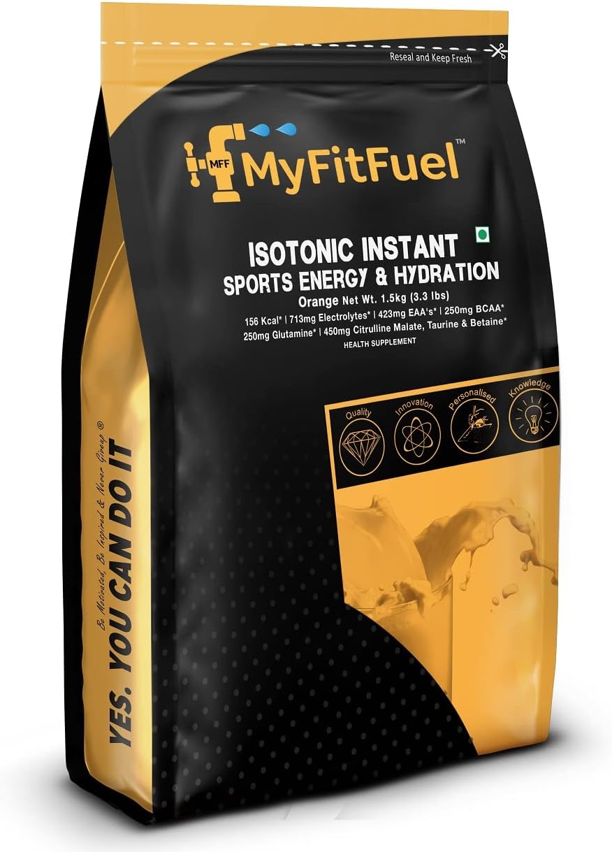 - Isotonic Instant Sports Energy Drink & Hydration. Electrolytes +BCAA, EAA, Glutamine, Taurine, Citrulline, Taurine, Betaine, Vitamin C, B. For Better Sports Performance Energy & Recovery (1.5 Kg Orange)