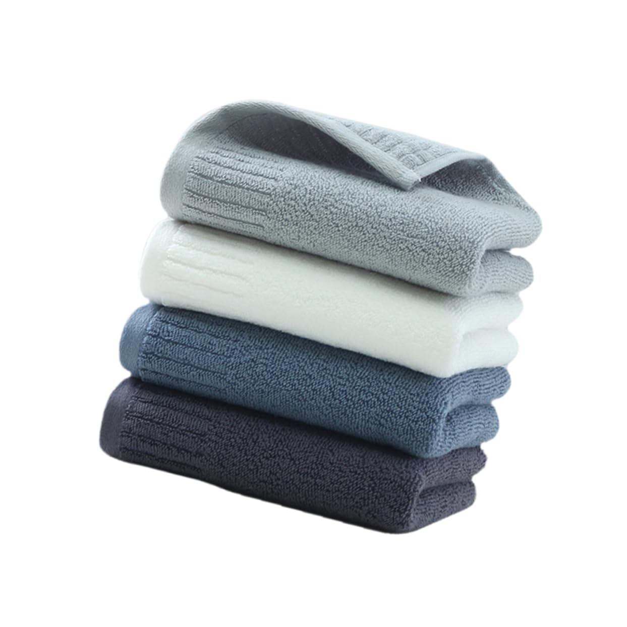 Serviette de bain pur coton épais et doux pour le visage - Lot de 4 de qualité supérieure