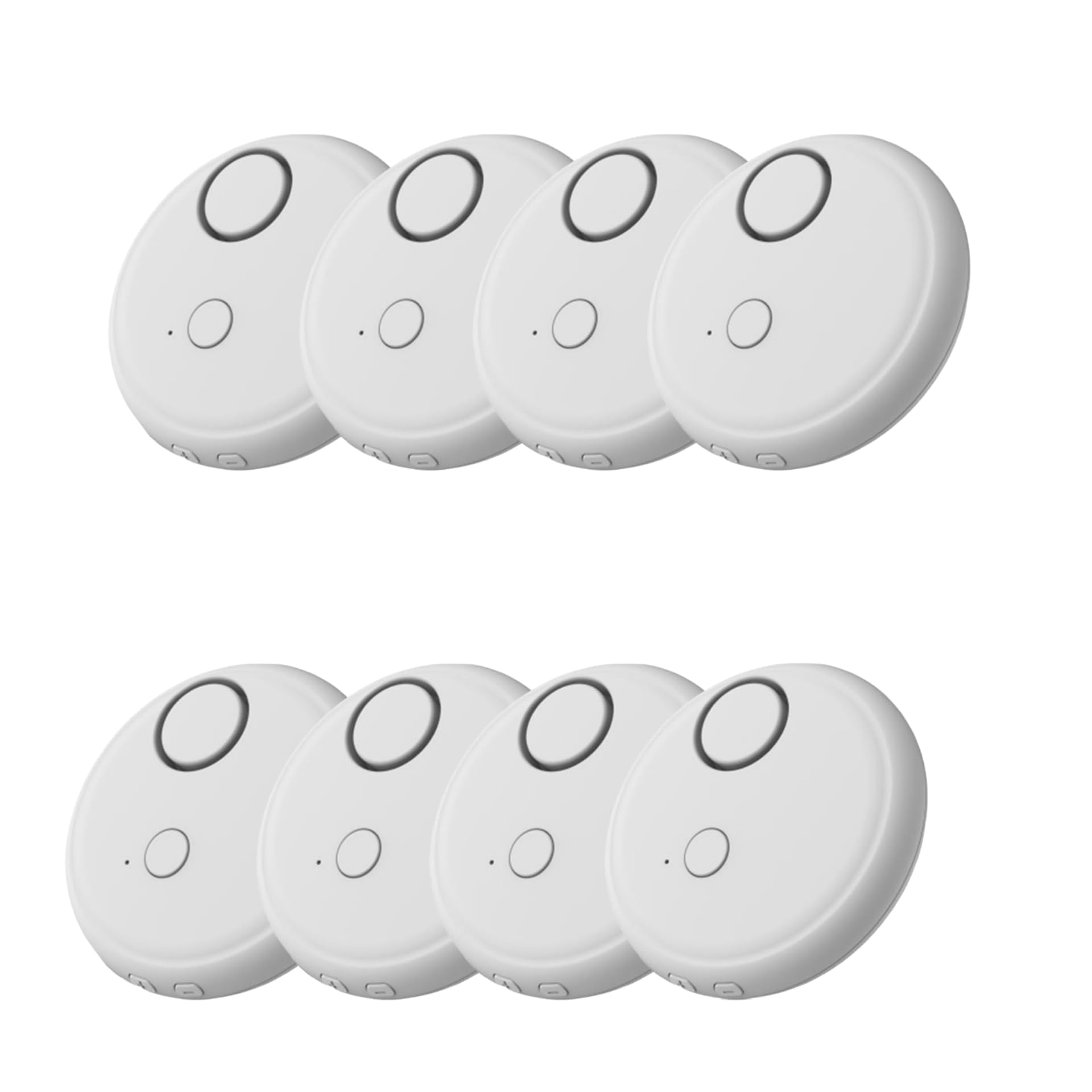 Confezione da 8 sensori di vibrazione per porte e finestre, 130 dB, sensibilità regolabile, sensore di sicurezza per magazzino, per la sicurezza di casa e ufficio