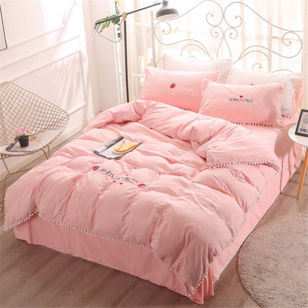 Housse de couette en coton lavé style princesse pour transformer votre dortoir cet été